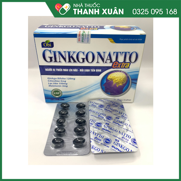 Ginkgo natto Extra hỗ trợ hoạt huyết não
